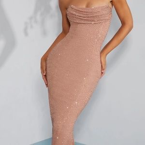 Never Worn - Oh Polly Formal Embellished Maxi Dress